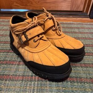 Polo Sport Ralph Lauren Dover 3 Men’s Brown Leather Boots - Size 10D Vintage?